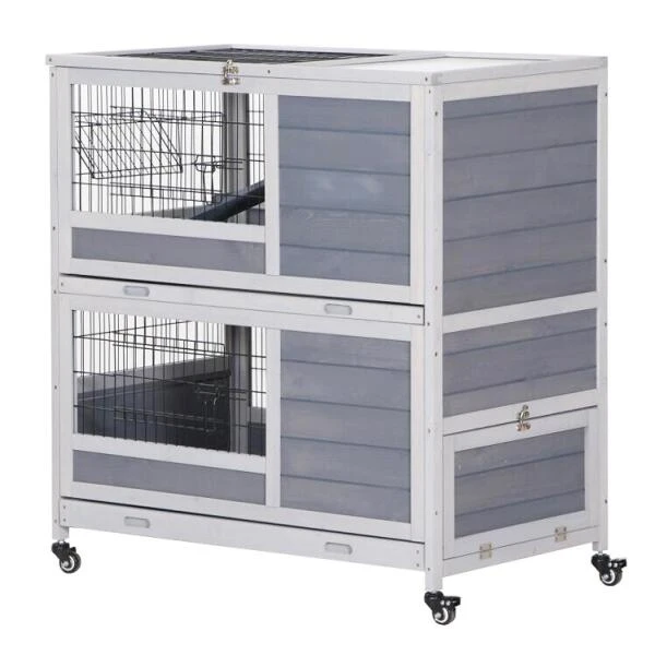 Konijnenhok Duplex - 2 Etages 90 × 53 × 90 Cm 3 Konijnenhok Duplex - 2 Etages 90 × 53 × 90 Cm