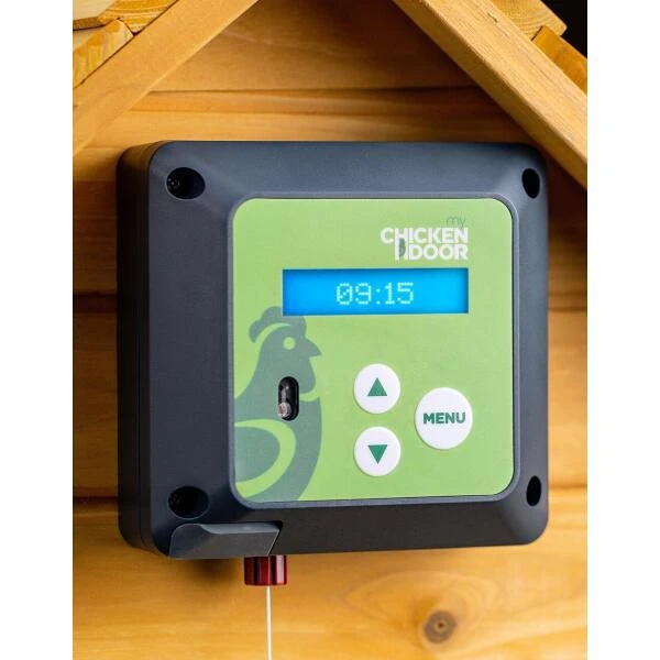 My Chicken Door Automatische Hokopener Met Timer En Lichtsensor 3 My Chicken Door Automatische Hokopener Met Timer En Lichtsensor