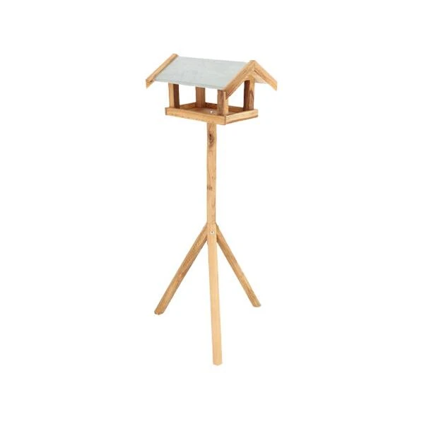 Esschert Design Voedertafel Op Paal Met Zinken Dak 3 Esschert Design Voedertafel Op Paal Met Zinken Dak - Afbeelding 2