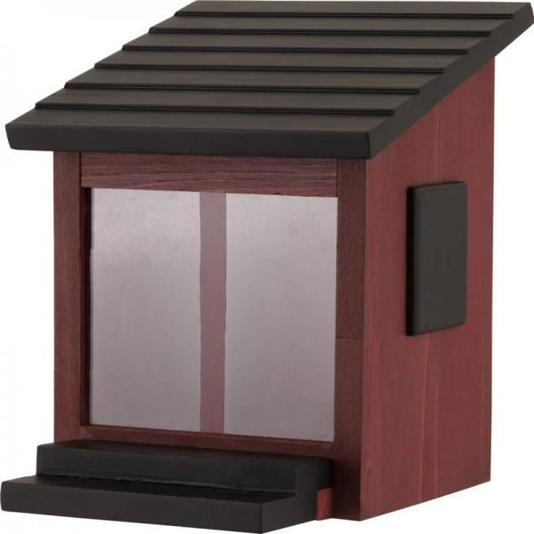 Eekhoornvoederhuisje Rood 4 Eekhoornvoederhuisje Rood - Afbeelding 2