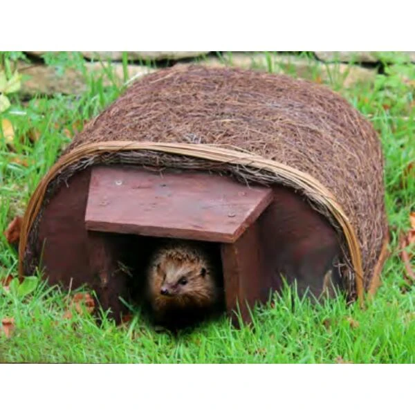 Egelhuis Naturel Met Houten Inkom 3 Egelhuis Naturel Met Houten Inkom