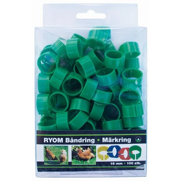 Ringen Kippen En Pluimvee Groen - 16 Mm - Set Van 100 Stuks 3 Ringen Kippen En Pluimvee Groen - 16 Mm - Set Van 100 Stuks
