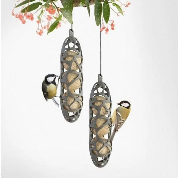 Mezenbolhouder Gerecycleerd Kunststof Voor 3 Mezenbollen 4 Mezenbolhouder Gerecycleerd Kunststof Voor 3 Mezenbollen - Afbeelding 2