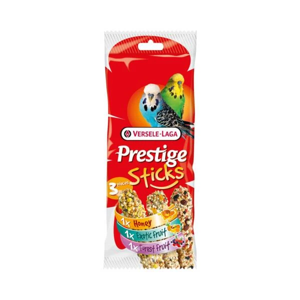VERSELE-LAGA Prestige Sticks Parkieten In 3 Smaken - 90 G 3 VERSELE-LAGA Prestige Sticks Parkieten In 3 Smaken - 90 G