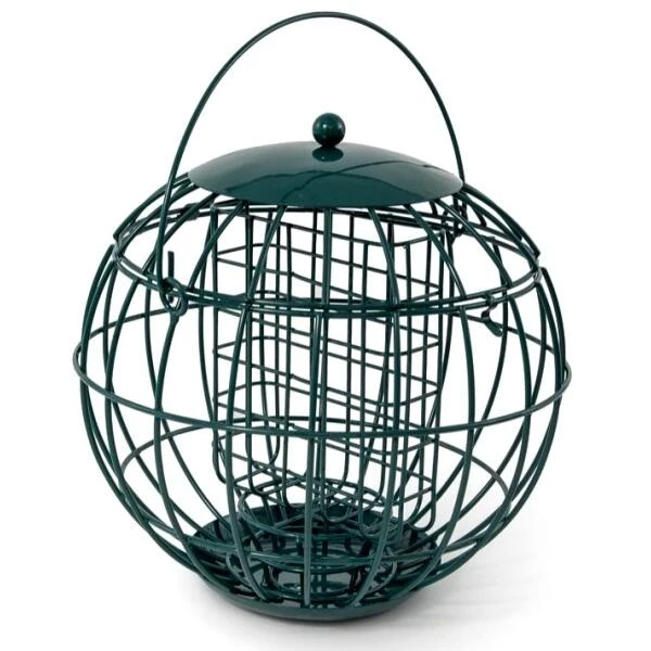 Vetblokhouder In Beschermkooi Voor Kleinere Vogels 4 Vetblokhouder In Beschermkooi Voor Kleinere Vogels - Afbeelding 2