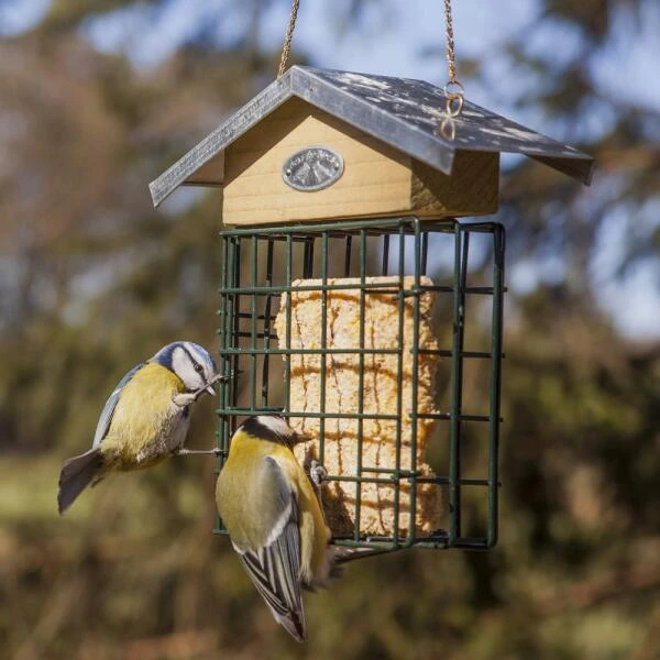 ESSCHERT DESIGN Vetblokhouder Met Zinken Dak 5 ESSCHERT DESIGN Vetblokhouder Met Zinken Dak - Afbeelding 3