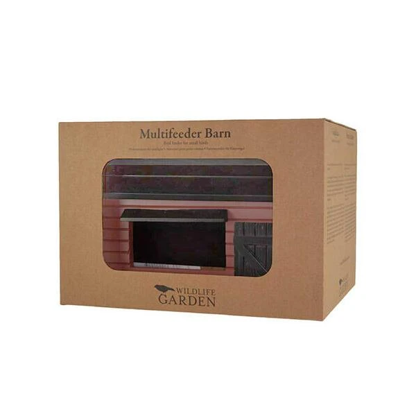 Vogelvoederhuis Landelijke Stijl - Barn Red 7 Vogelvoederhuis Landelijke Stijl - Barn Red - Afbeelding 5