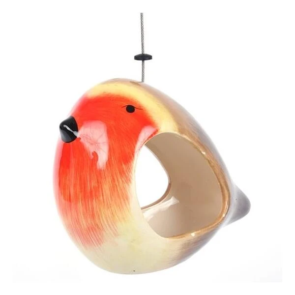 Voederschaal Roodborst Keramiek 3 Voederschaal Roodborst Keramiek