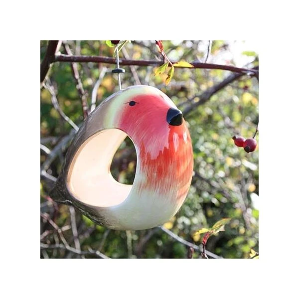 Voederschaal Roodborst Keramiek 4 Voederschaal Roodborst Keramiek - Afbeelding 2