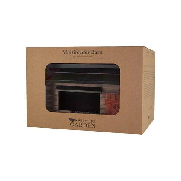 Vogelvoederhuis Landelijke Stijl - Barn Brown 6 Vogelvoederhuis Landelijke Stijl - Barn Brown - Afbeelding 4