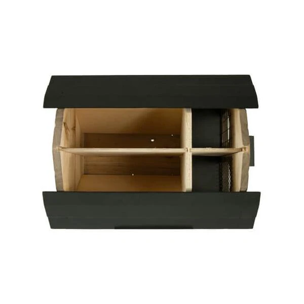 Vogelvoederhuis Landelijke Stijl - Barn Brown 5 Vogelvoederhuis Landelijke Stijl - Barn Brown - Afbeelding 3