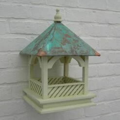 Voedertafel Koperen Afdak (muurmodel) -Tuinadvies voedertafel koperdak muurmodel 1484053561 2 600