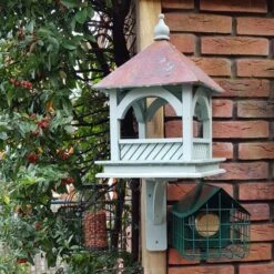 Voedertafel Koperen Afdak (muurmodel)