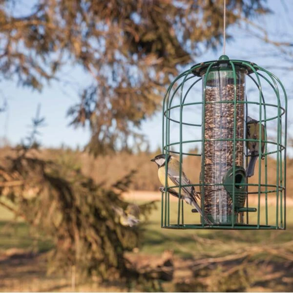 ESSCHERT DESIGN Zadenvoedersilo Kleine Vogels - Groen 3 ESSCHERT DESIGN Zadenvoedersilo Kleine Vogels - Groen