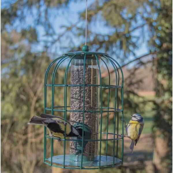 ESSCHERT DESIGN Zadenvoedersilo Kleine Vogels - Groen 5 ESSCHERT DESIGN Zadenvoedersilo Kleine Vogels - Groen - Afbeelding 3